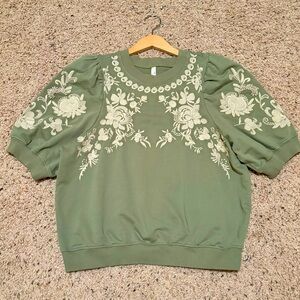 Anthropologie sweat top